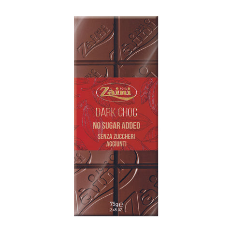 Sugar Free Dark Chocolate Bar 75g - Zaini