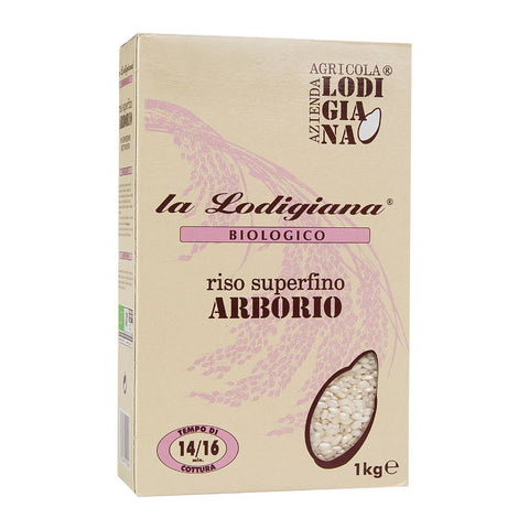 Bio Arborio White Rice 1Kg - La Lodigiana