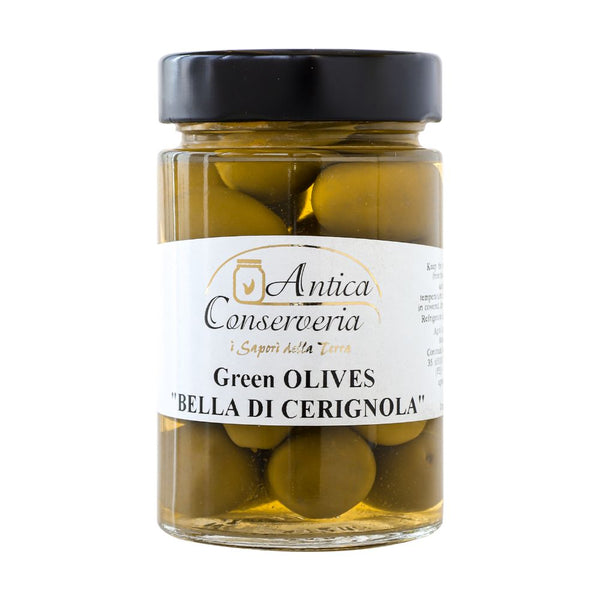 Green Olives Bella di Cerignola 212ml - Antica Conserveria